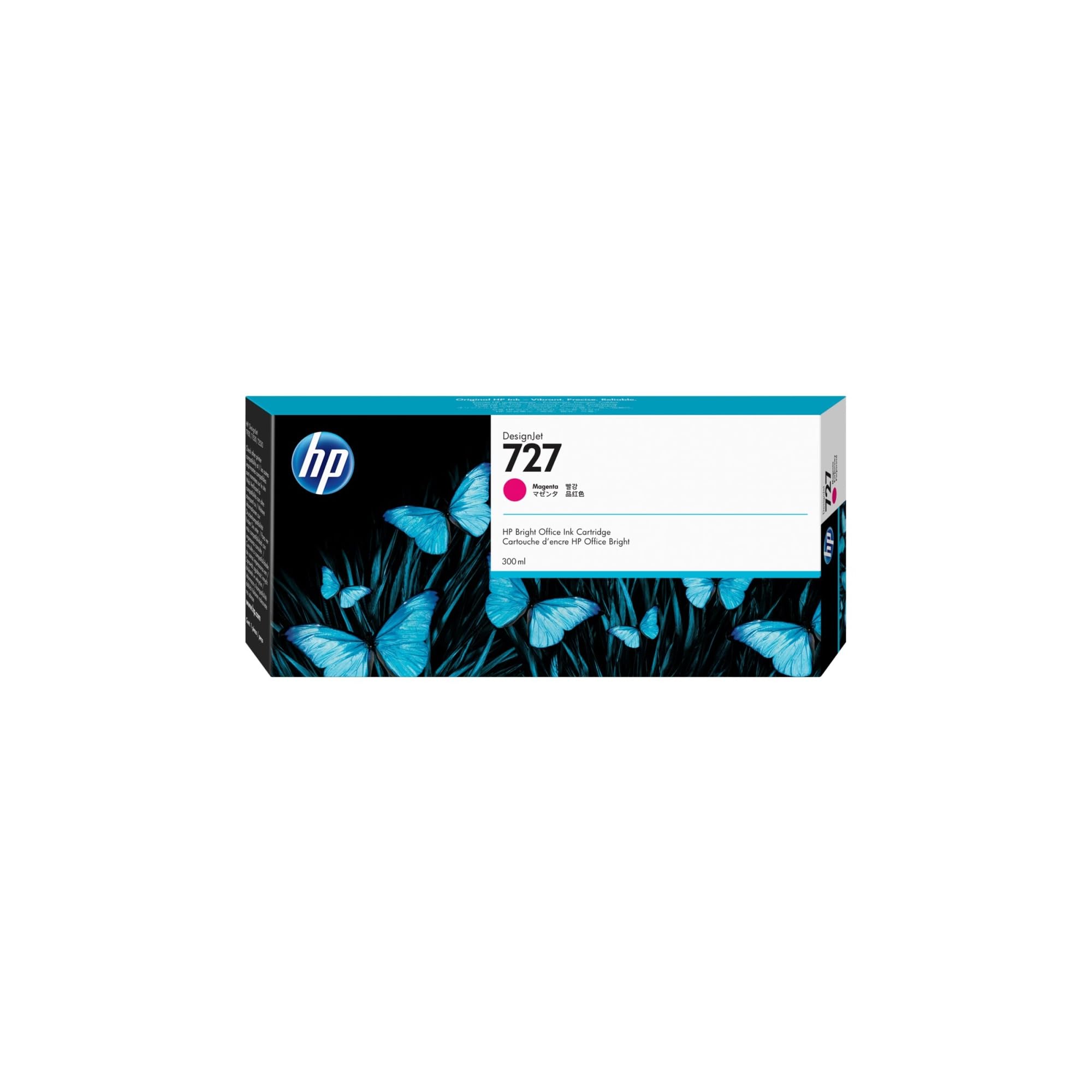 HP 727 Cartouche d'encre Magenta d'origine – 300 ml