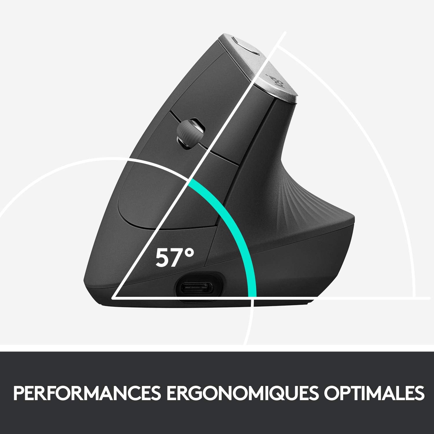 Logitech MX Vertical Souris Bluetooth, Sans fil