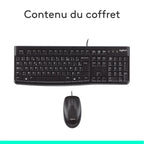 Logitech MK120 Ensemble clavier + souris Filaire AZERTY