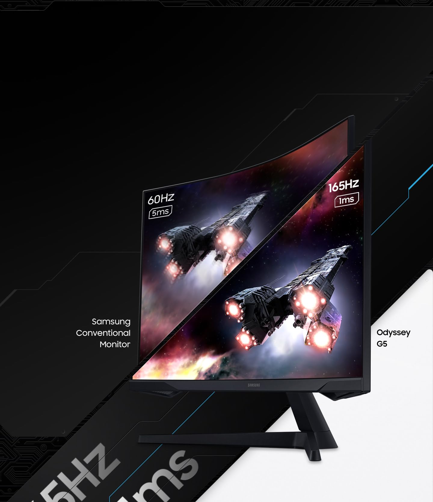 Samsung Odyssey G5 Écran 32" QHD VA 165 Hz