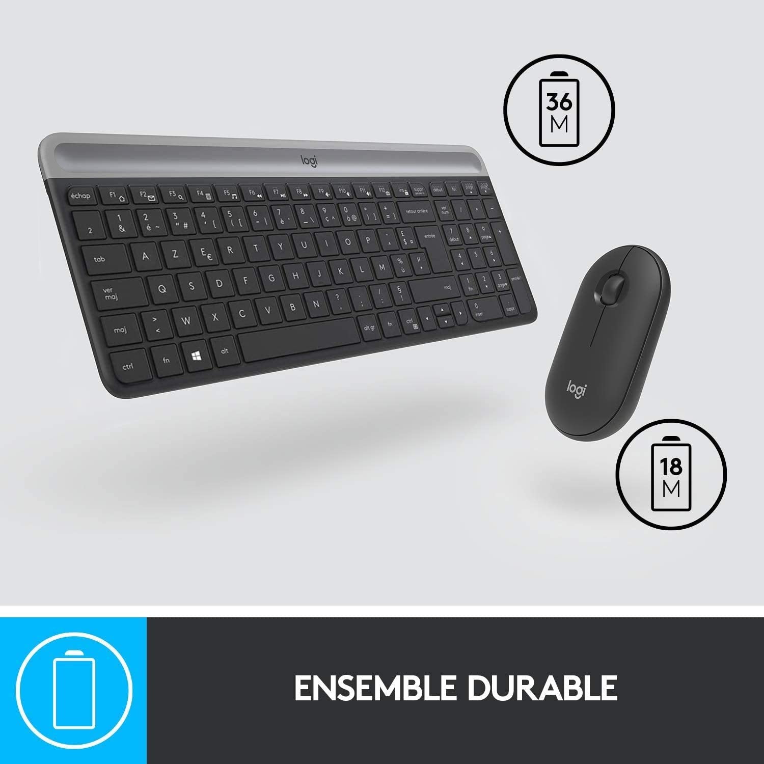 Logitech MK470 Ensemble clavier + souris Sans fil