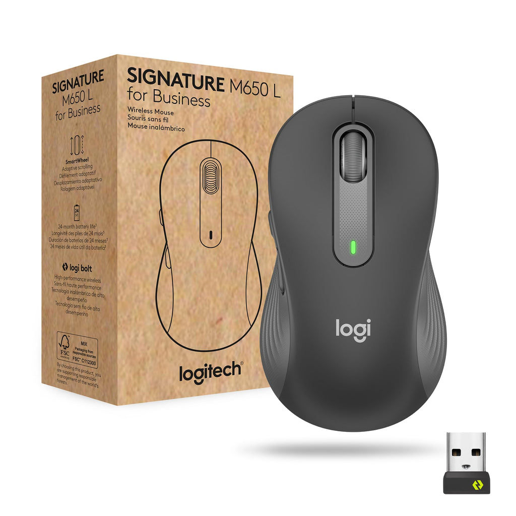 Logitech Signature M650 L Souris Bluetooth, Sans fil