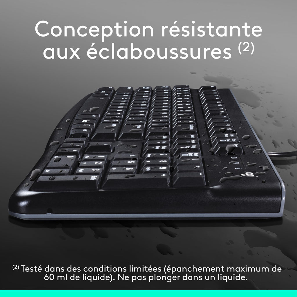 Logitech MK120 Ensemble clavier + souris Filaire AZERTY