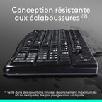 Logitech MK120 Ensemble clavier + souris Filaire AZERTY