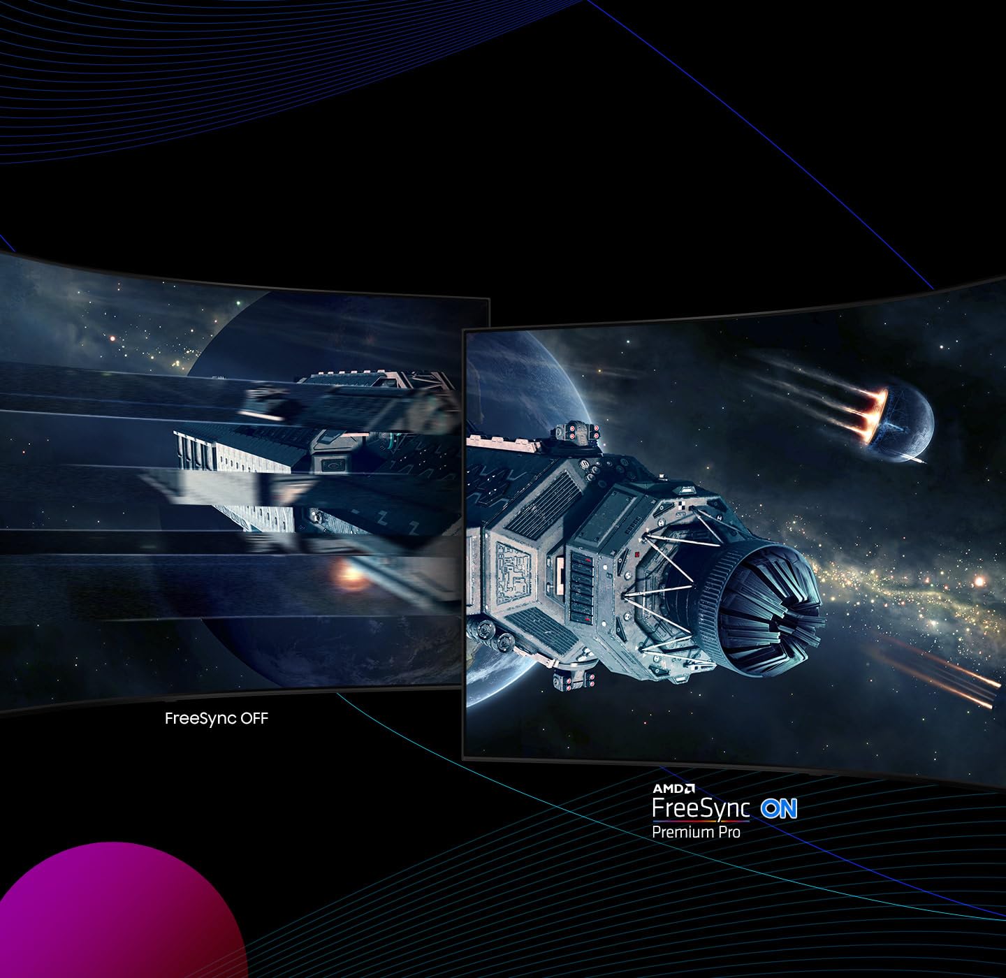 Samsung Odyssey Ark Écran 55" UHD 4K Mini LED 165 Hz