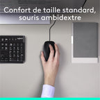 Logitech MK120 Ensemble clavier + souris Filaire AZERTY