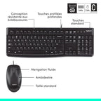 Logitech MK120 Ensemble clavier + souris Filaire AZERTY