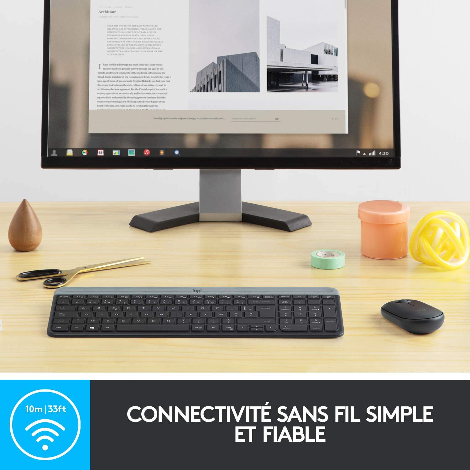 Logitech MK470 Ensemble clavier + souris Sans fil
