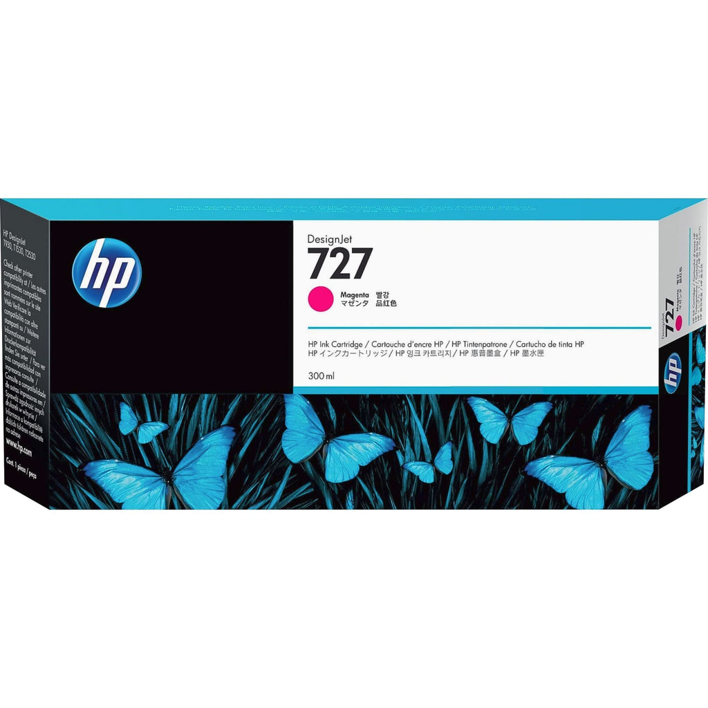 HP 727 Cartouche d'encre Magenta d'origine – 300 ml