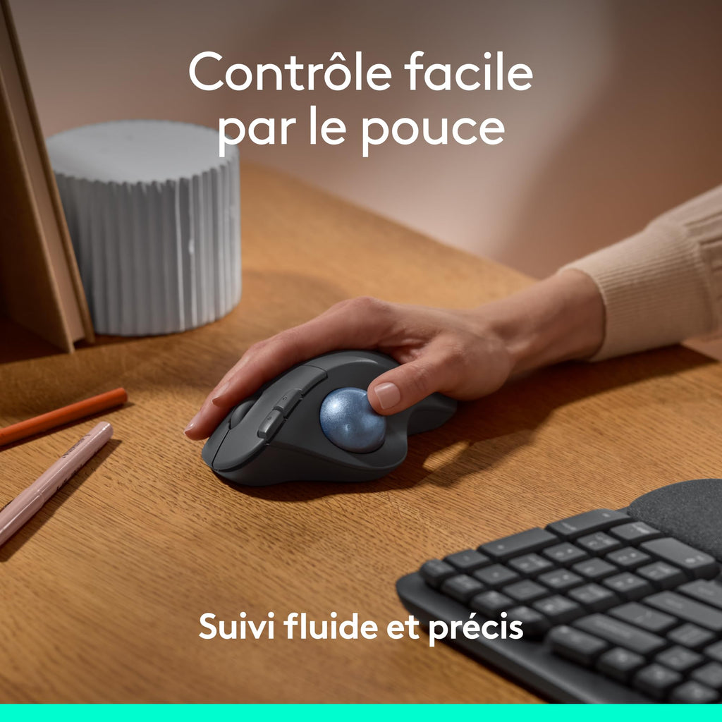 Logitech ERGO M575 Souris Bluetooth, Sans fil