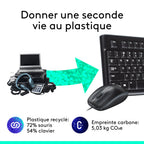 Logitech MK120 Ensemble clavier + souris Filaire AZERTY