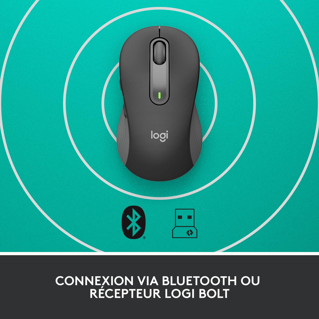 Logitech Signature M650 L Souris Bluetooth, Sans fil