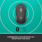 Logitech Signature M650 L Souris Bluetooth, Sans fil