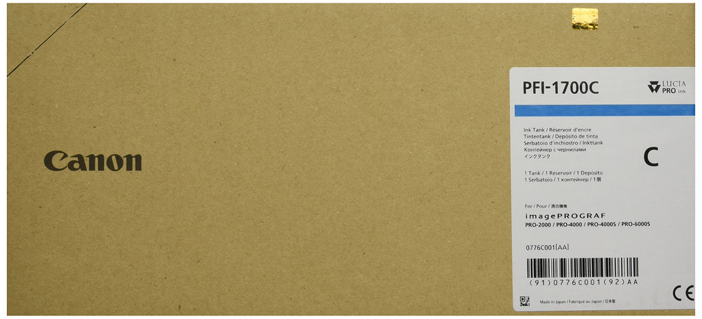 Canon PFI-1700 Cartouche d'encre d'origine – 700 ml