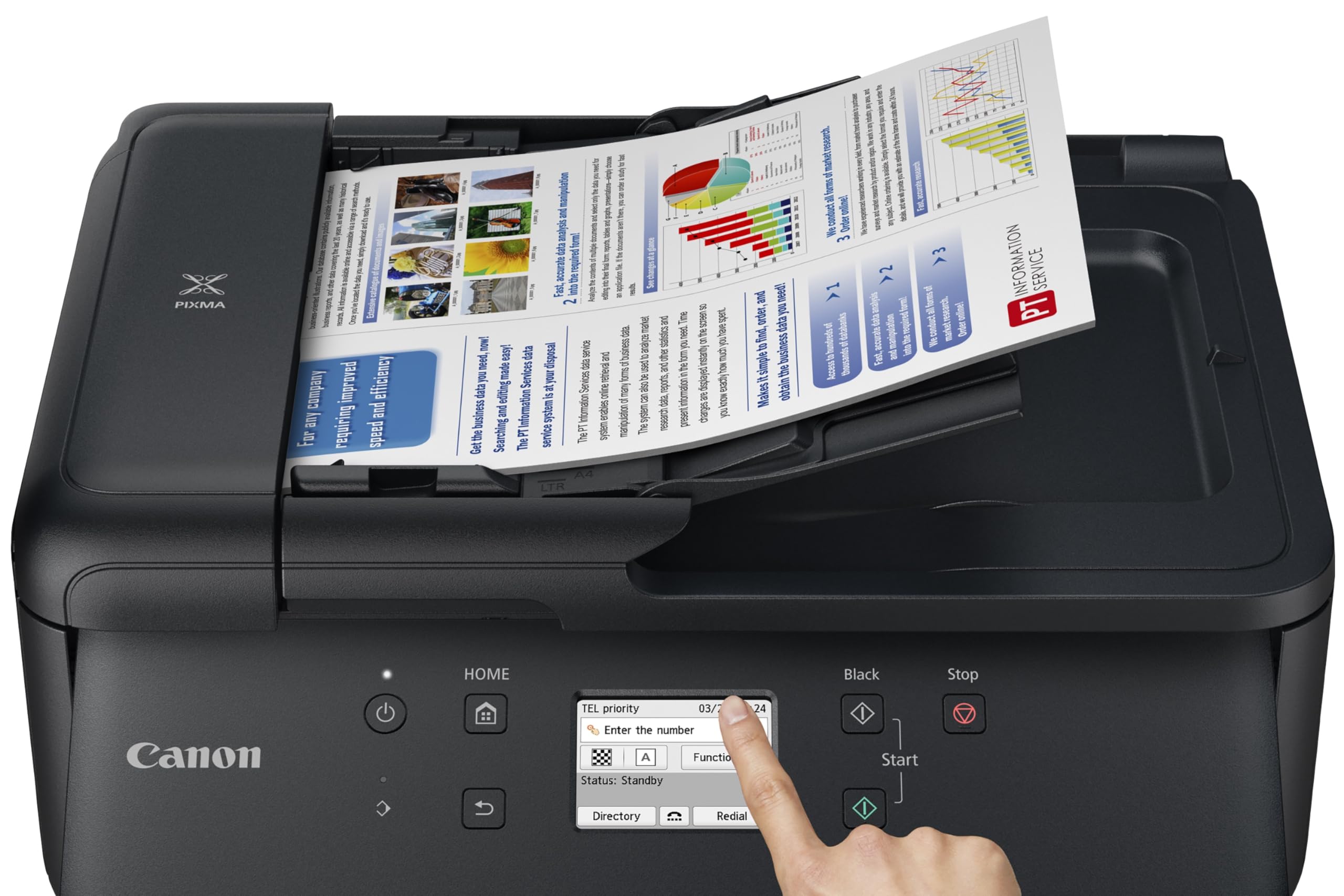 Canon TR7650 Imprimante multifonction Jet d'encre Couleur A4 Wi-Fi
